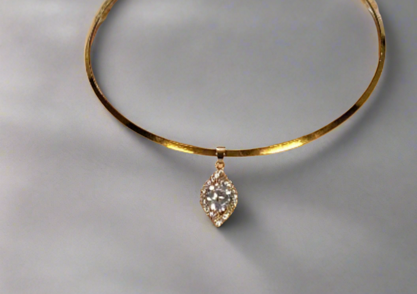 pendentif en zirconia imitation diamant