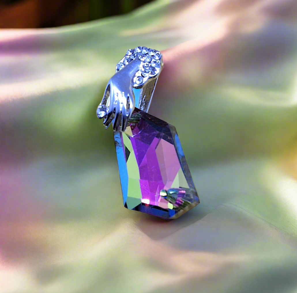 Pendentif zirconia multicolore (Multicolore)