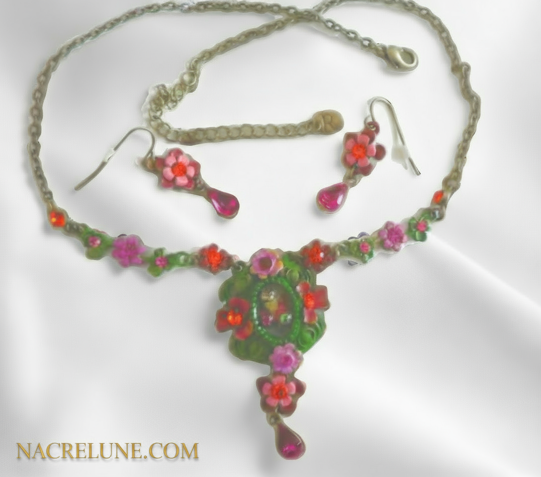 Parure fleurs NACRELUNE parure