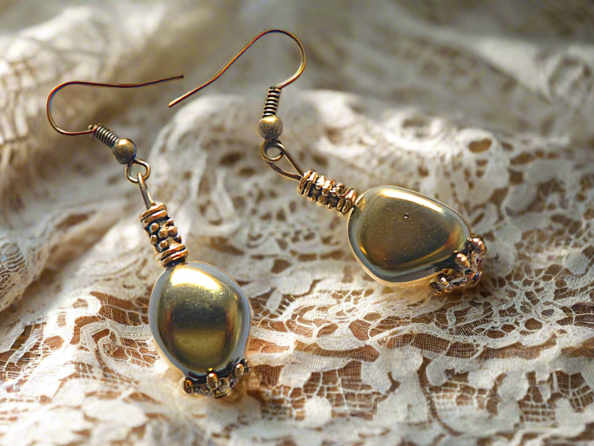 parure complète perles baroques nacre métallisé