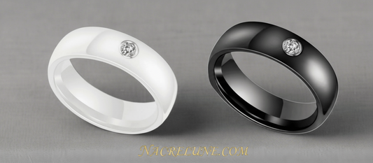 Bague en céramique : choisissez votre couleur NACRELUNE Bague