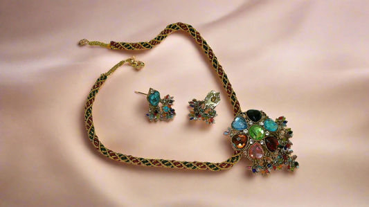 🎃Parure fantaisie de style hindou NACRELUNE parure