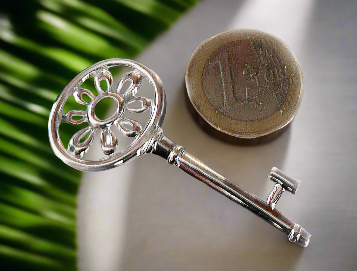 Clé pendentif en argent 925