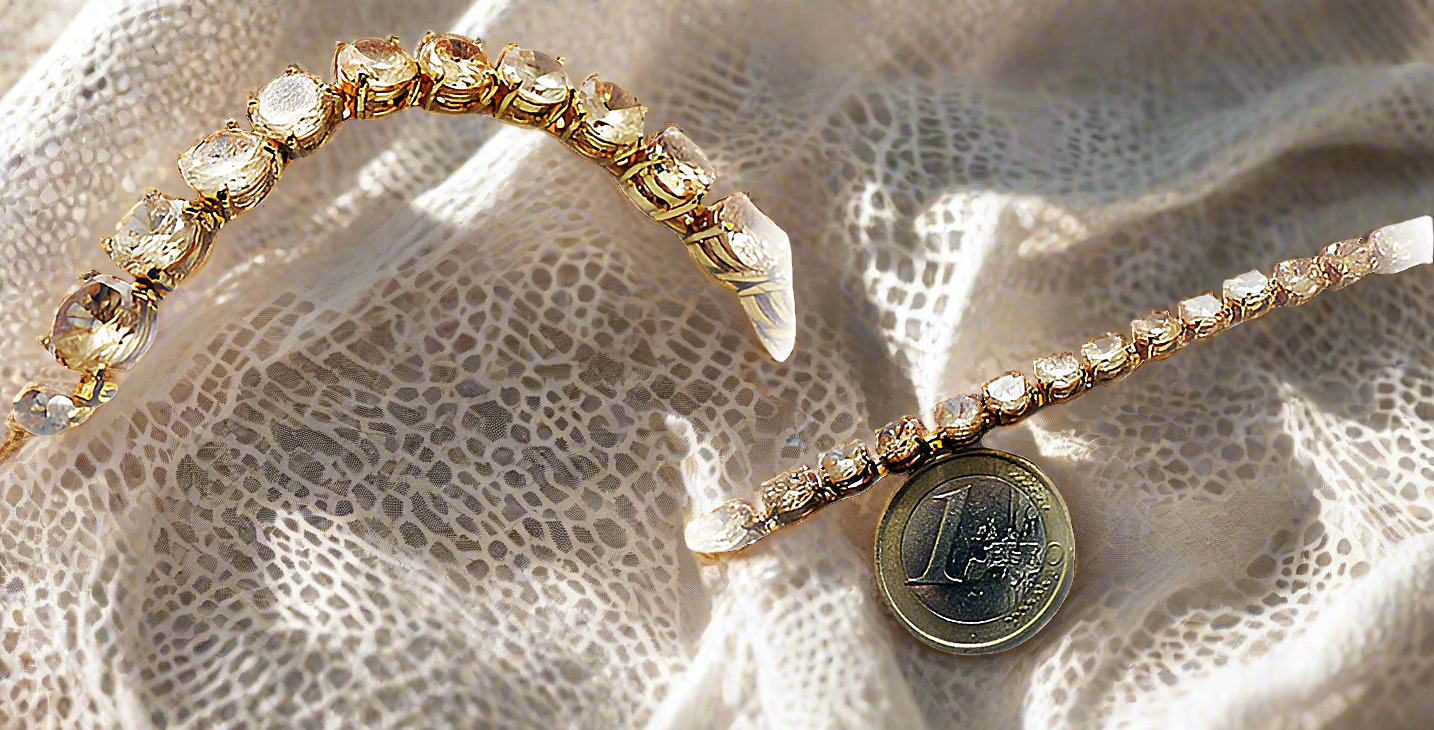 Bracelet zirconia topaze fumée
