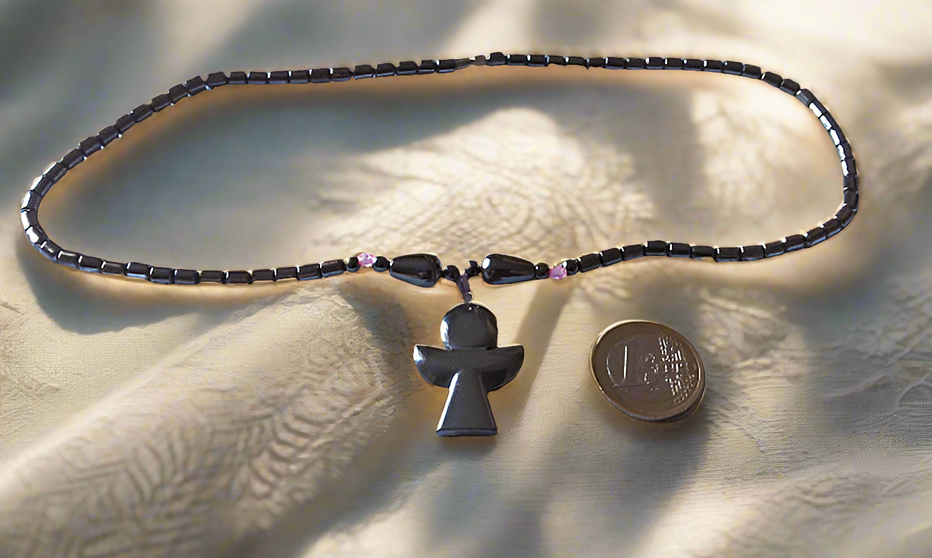 Collier ange gardien en hématite