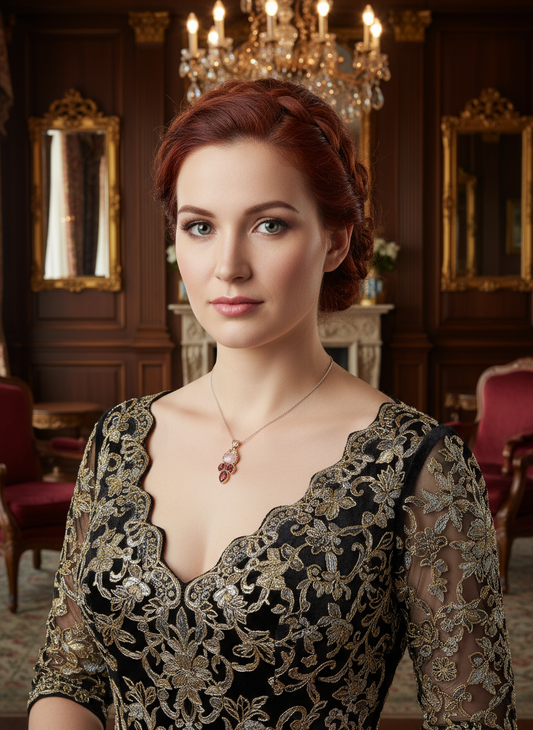 Pendentif argent et pierres semi précieuses NACRELUNE pendentif