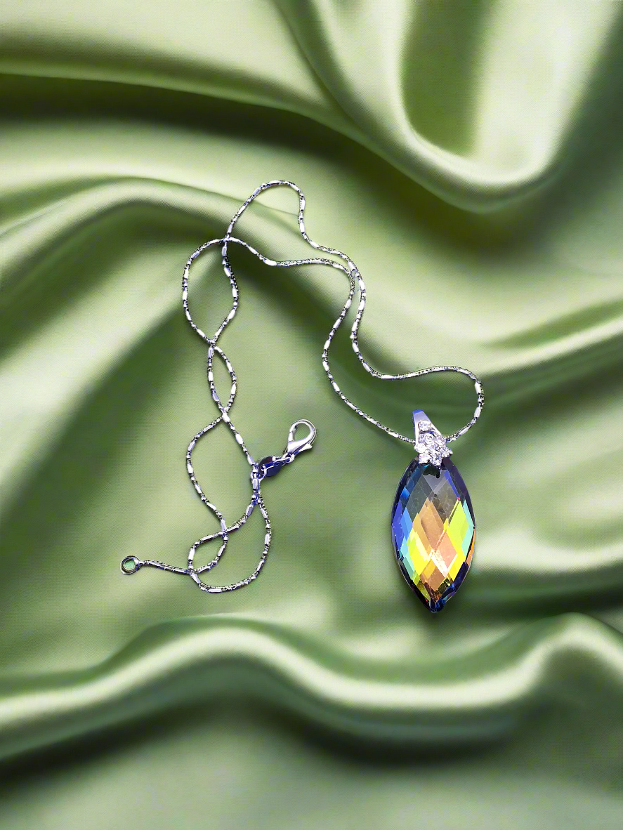 Pendentif en zirconia multicolore