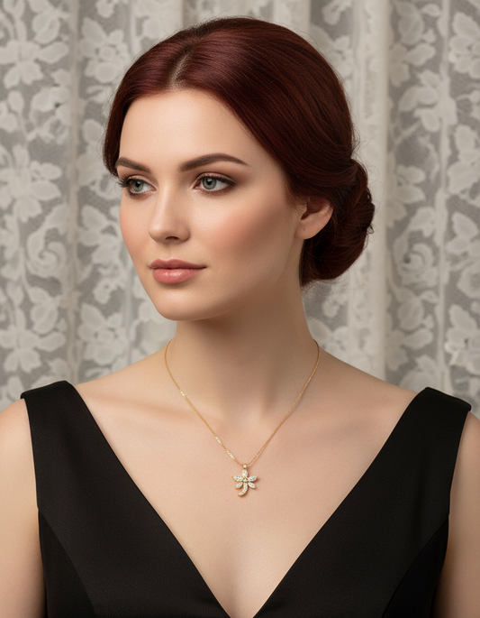 Pendentif en zirconia imitation diamant en forme de libellule NACRELUNE pendentif