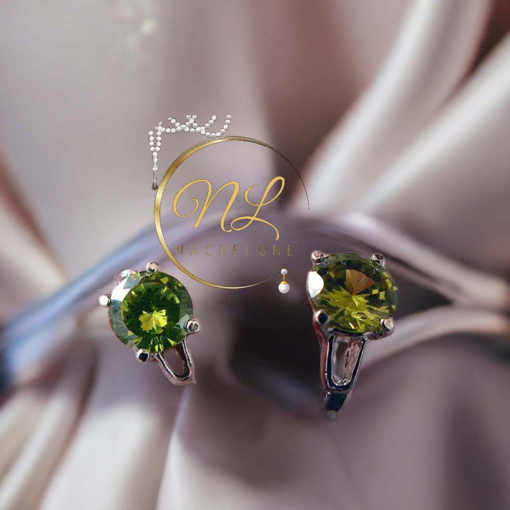 Bague zirconia imitation pierres précieuses, choisissez votre taille et couleur NACRELUNE