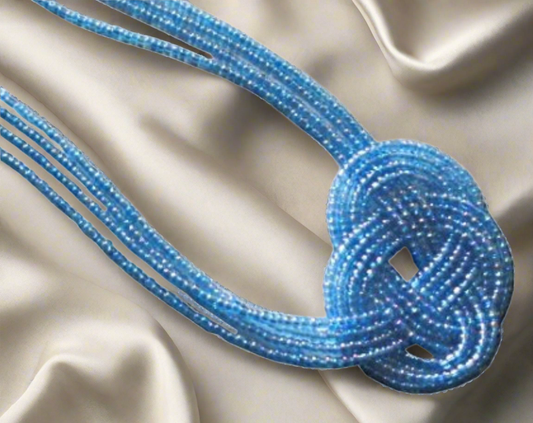 Parure complète perles de rocaille, choisissez votre couleur Bleu turquoise NACRELUNE parure