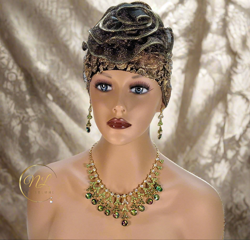 Parure en strass avec pampilles rondes : choisissez votre couleur NACRELUNE parure