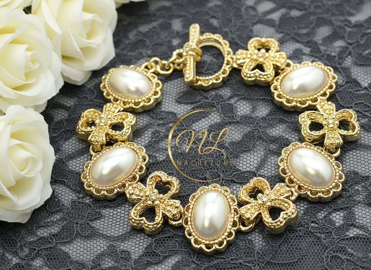 Bracelet perles fantaisie NACRELUNE bracelet