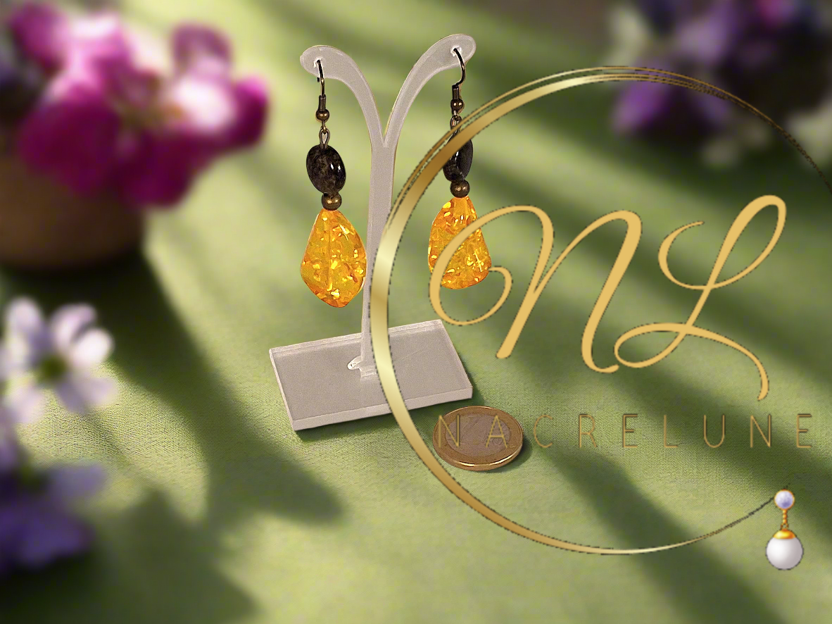 Boucles d’oreille tendance bohème NACRELUNE boucles d'oreille