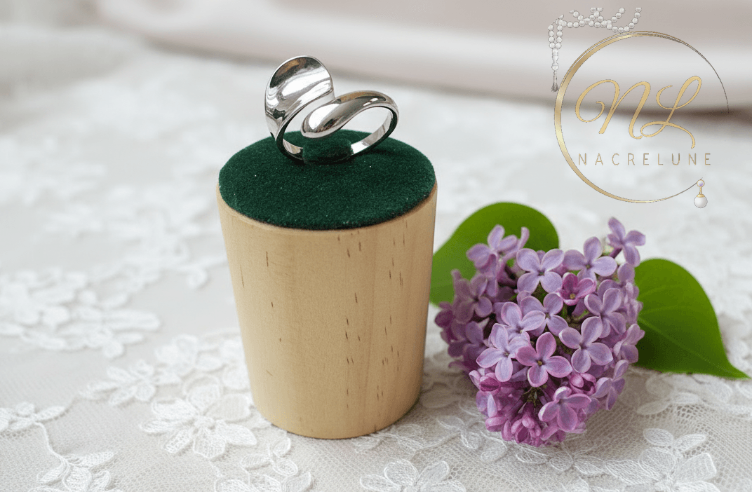 Bague en argent réglable NACRELUNE Bague