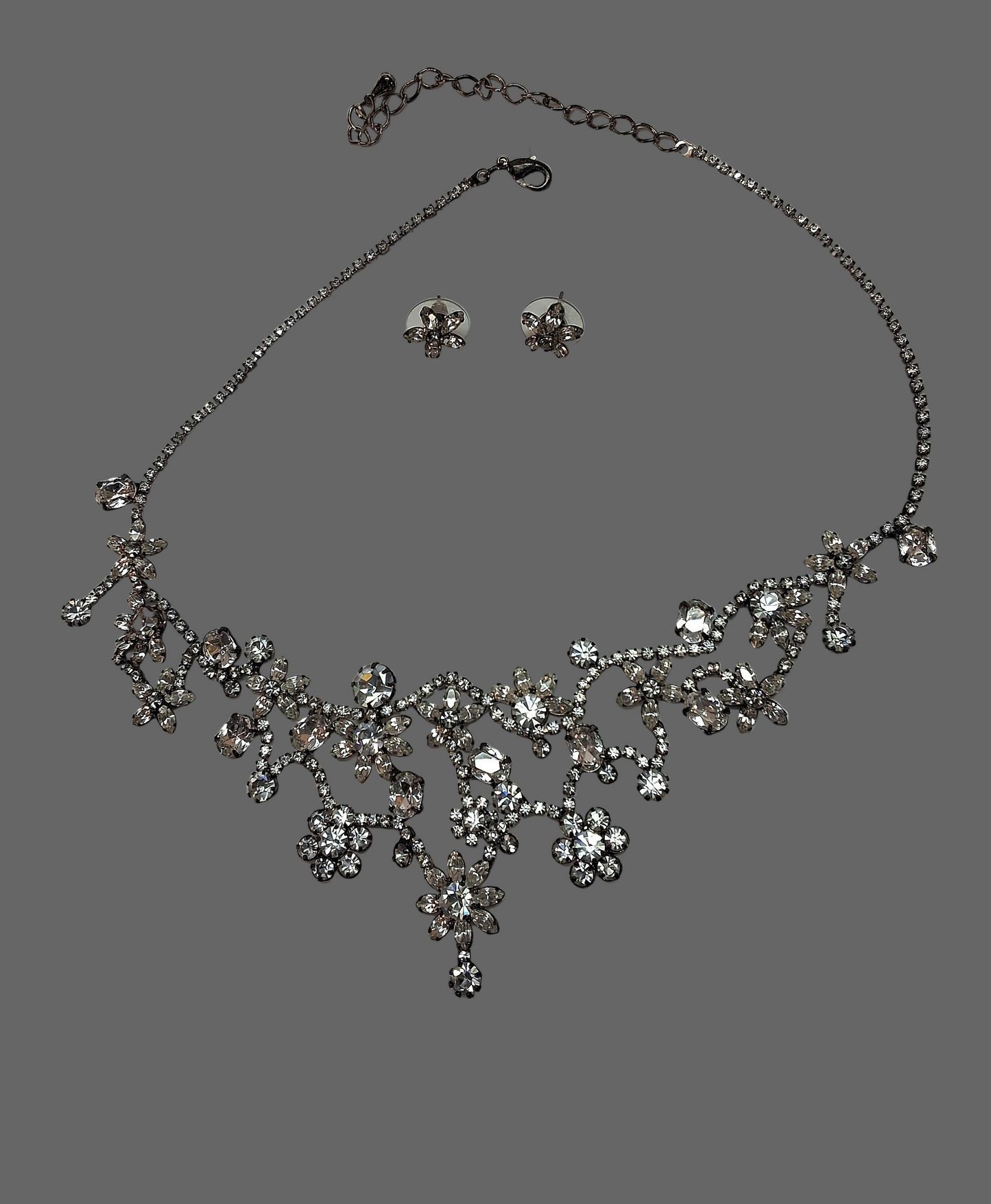 Parure en strass sophistiquée NACRELUNE parure