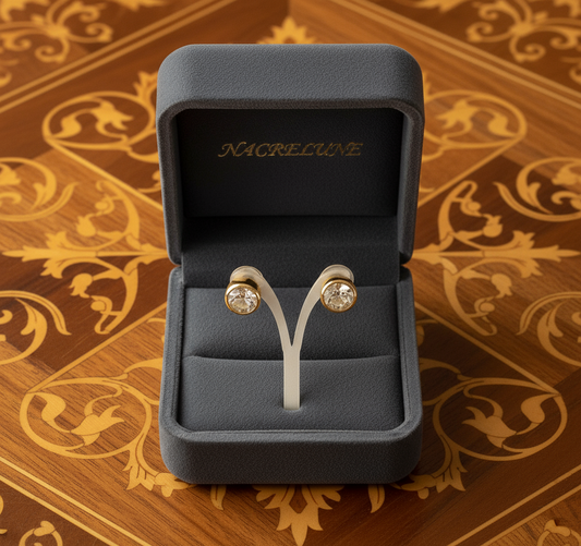 Boucles d’oreille imitation diamant NACRELUNE boucles d'oreille