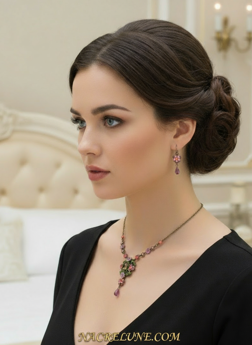 Parure fleurs NACRELUNE parure