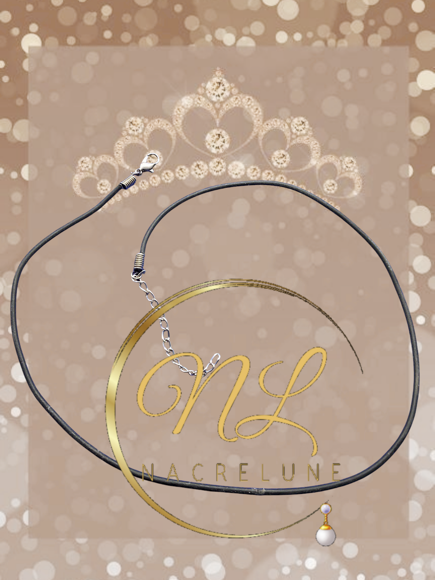 Pendentif en forme de dragon, lien assorti