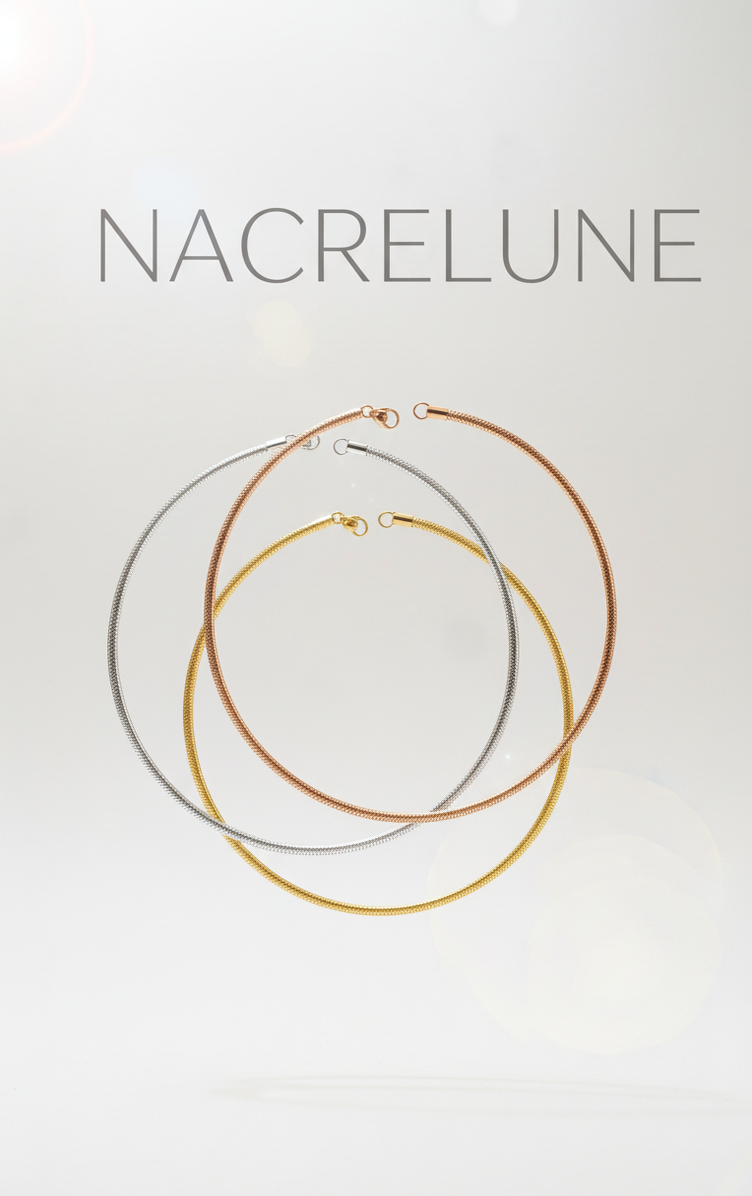 Collier semi-souple en acier inoxydable 304, 45 cm pour pendentif – 3 couleurs-NACRELUNE NACRELUNE collier