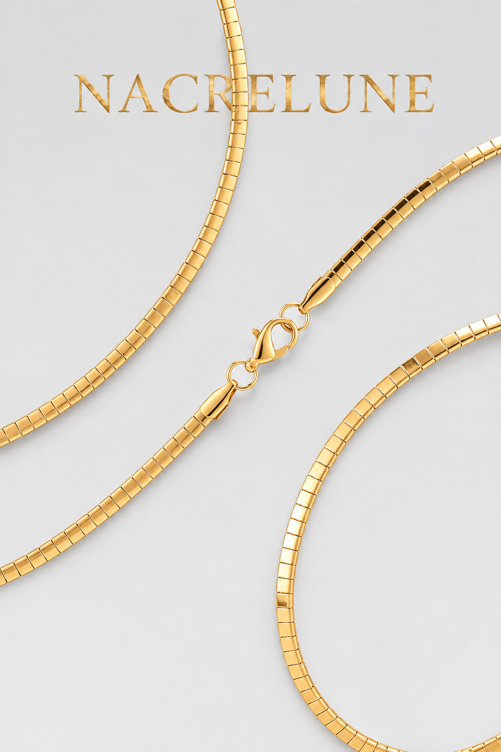 Collier semi-souple en acier inoxydable 304, 45 cm pour pendentif – 3 couleurs-NACRELUNE NACRELUNE collier