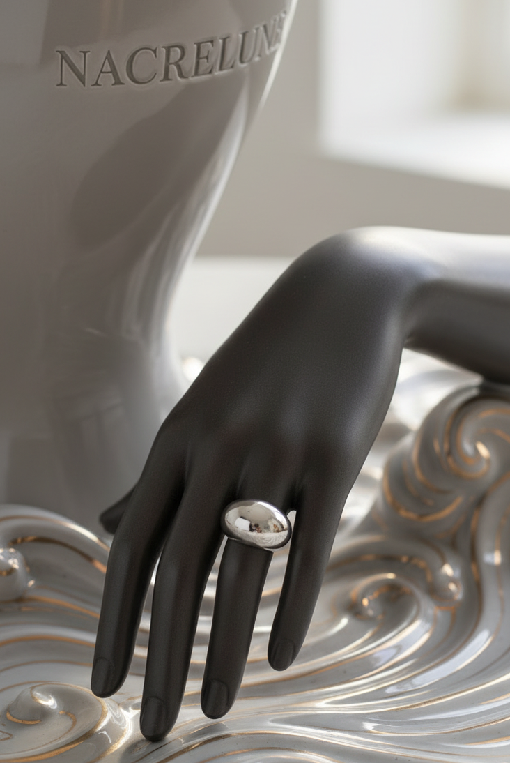 Adjustable Sterling Silver Ring - Elegant and Adjustable Trendy Jewelry
