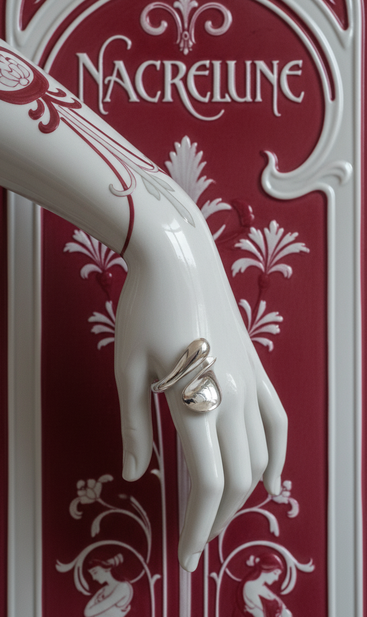 Adjustable silver ring