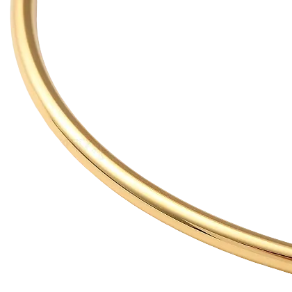 Bracelet Jonc Uni Plaqué Or 18K – Acier Inoxydable 304 & Revêtement Ionique NACRELUNE bracelet