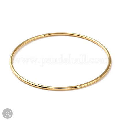 Bracelet Jonc Uni Plaqué Or 18K – Acier Inoxydable 304 & Revêtement Ionique NACRELUNE bracelet