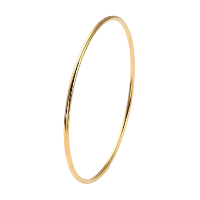 Bracelet Jonc Uni Plaqué Or 18K – Acier Inoxydable 304 & Revêtement Ionique NACRELUNE bracelet