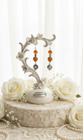 Boucles d'oreille en Agate Orange – Énergie & Vitalité | NACRELUNE
