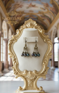 Boucles d'Oreille Perles de Nacre Noires aux Reflets Verts – Bijou Naturel Rare | NACRELUNE