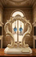 Boucles d'Oreille Strass Multicolores & Bleu – Bijou Fantaisie Étincelant | NACRELUNE nacrelune.com boucles d'oreille