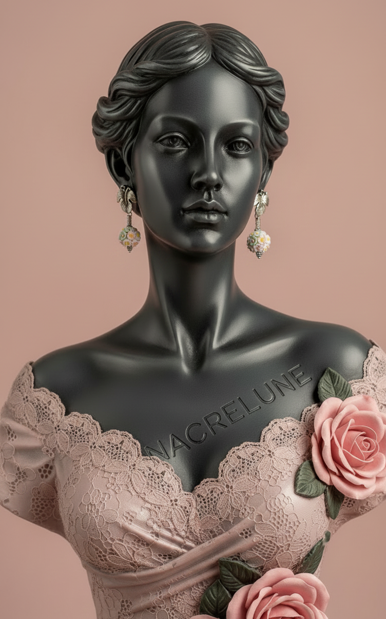 Boucles d'Oreille Fantaisie Fleuries – Bijou Floral Romantique & Féminin | NACRELUNE NACRELUNE boucles d'oreille