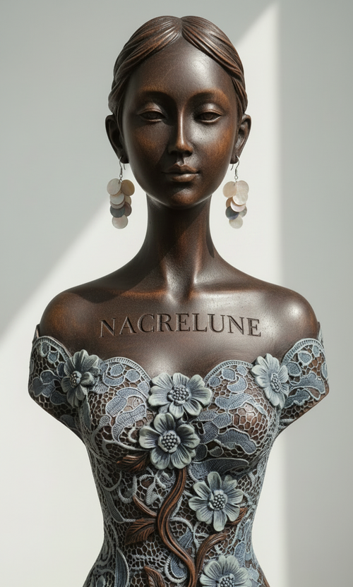 Boucles d'Oreille en Pastilles de Nacre – Bijou Nacré Élégant & Naturel | NACRELUNE NACRELUNE boucles d'oreille
