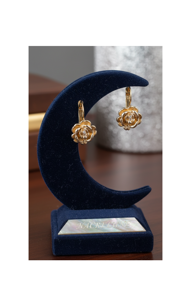 👑Boucles d’oreille fantaisie dorées