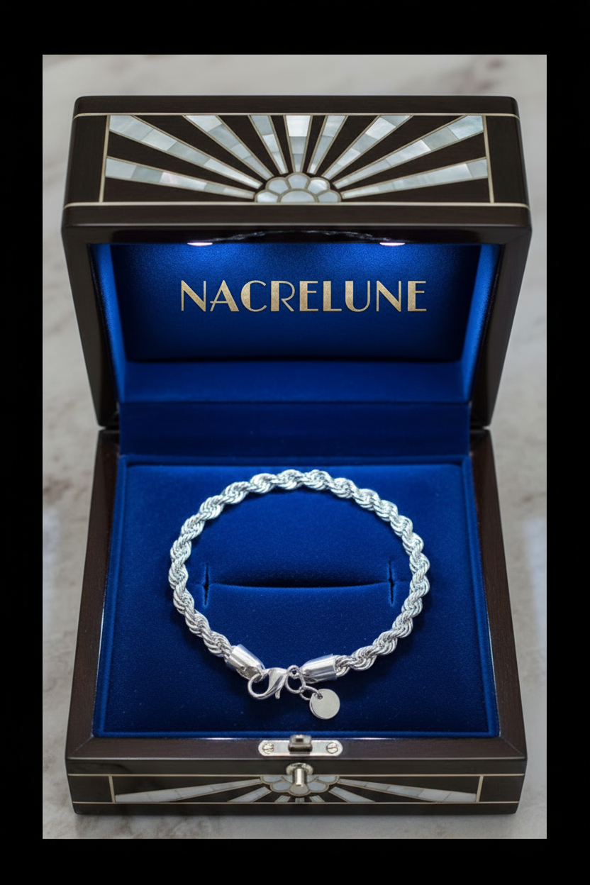 Genuine silver bracelet