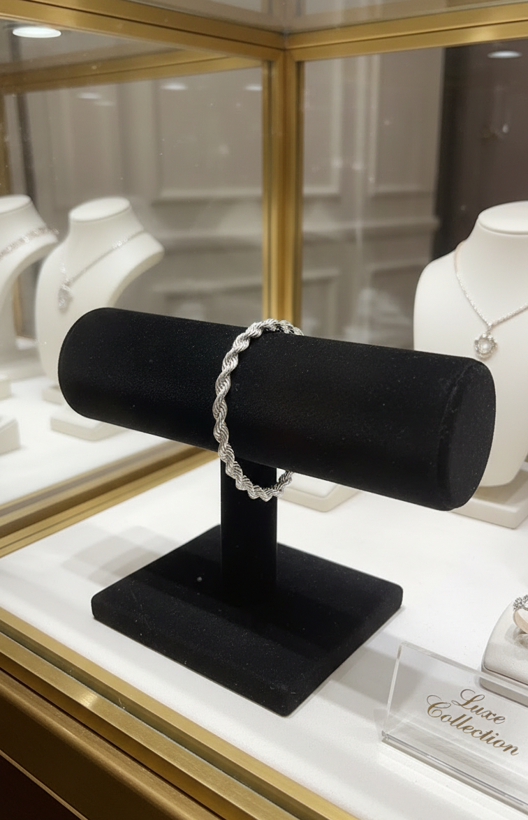 Genuine silver bracelet