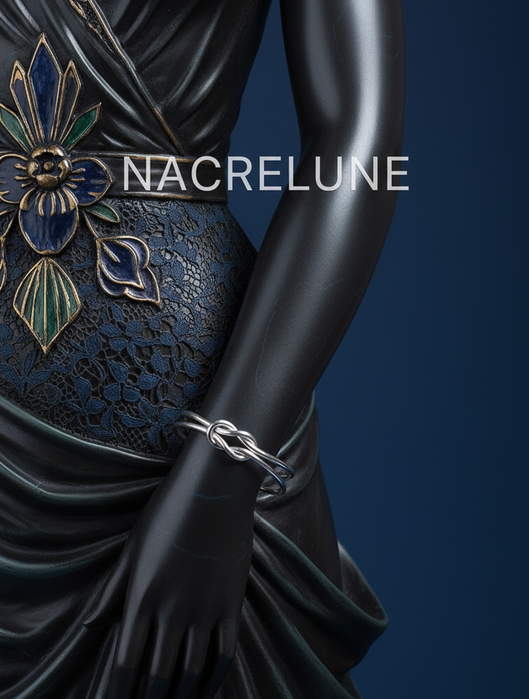 Bracelet Nœud Argent 925 – Bijou Symbolique Liens & Amour | NACRELUNE NACRELUNE bracelet