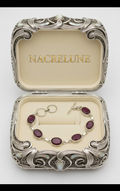 Bracelet Rubis Facettés Argent 925 – Pierre de Passion & Vitalité | NACRELUNE NACRELUNE bracelet
