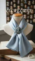 Broche Camée Bleu en Argent 925 & Marcassites | NACRELUNE NACRELUNE broche