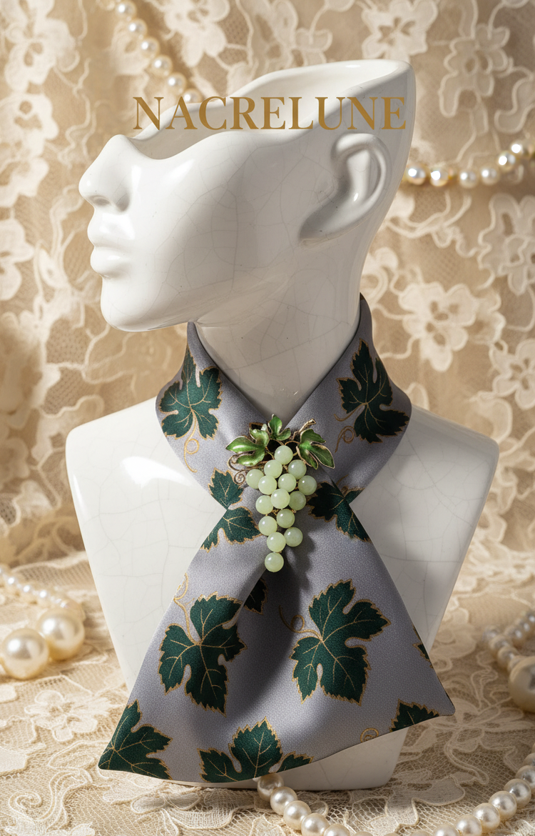 Broche Grappe de Raisin – Bijou Vintage & Artisanal | NACRELUNE NACRELUNE broche
