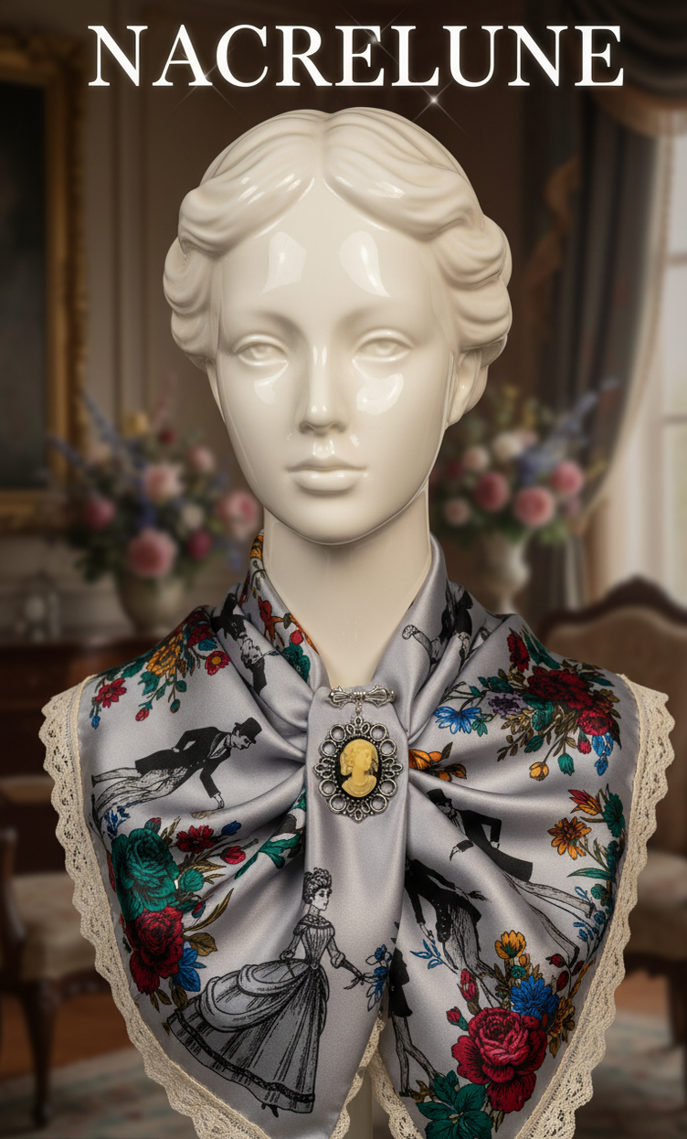Broche Vintage Camée – Bijou Rétro Élégant | NACRELUNE NACRELUNE broche