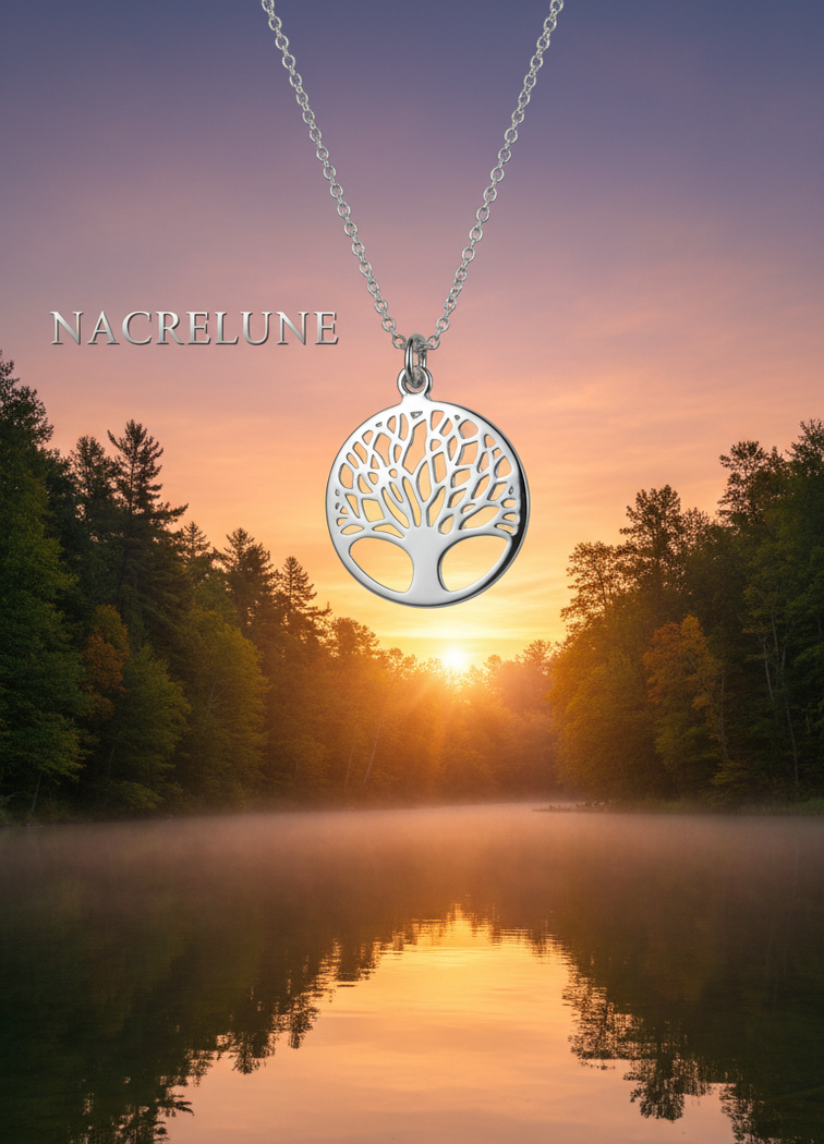 Collier Arbre de Vie en Argent Véritable | Bijou Spirituel – Nacrelune