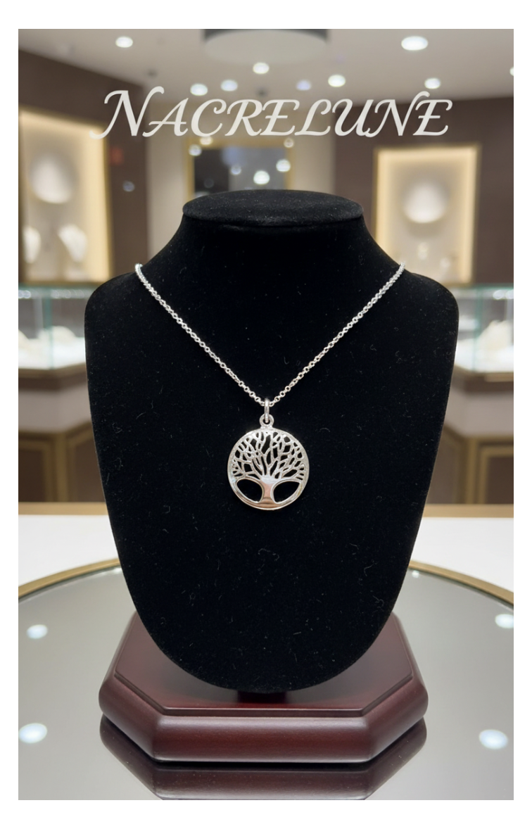 Collier Arbre de Vie en Argent Véritable | Bijou Spirituel – Nacrelune