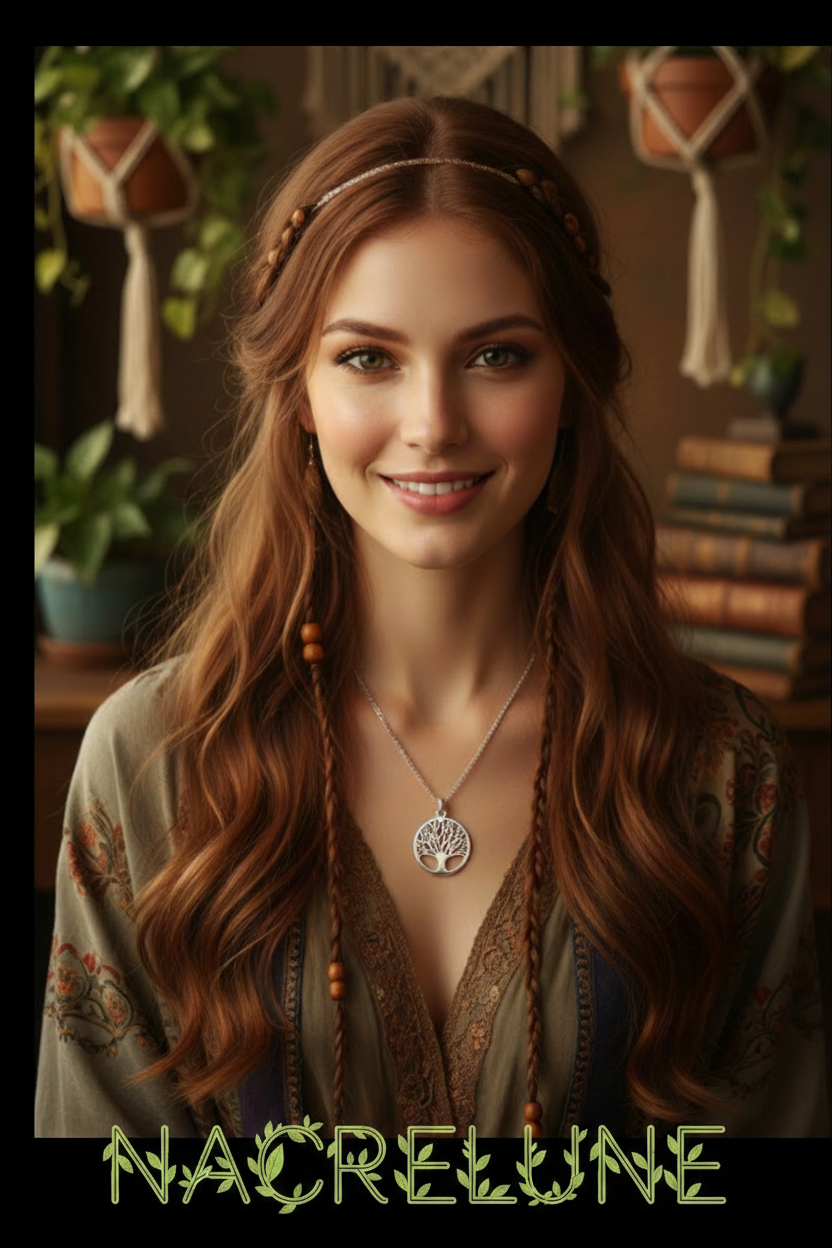 Collier Arbre de Vie en Argent Véritable | Bijou Spirituel – Nacrelune
