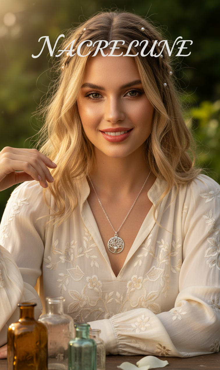 Collier Arbre de Vie en Argent Véritable | Bijou Spirituel – Nacrelune