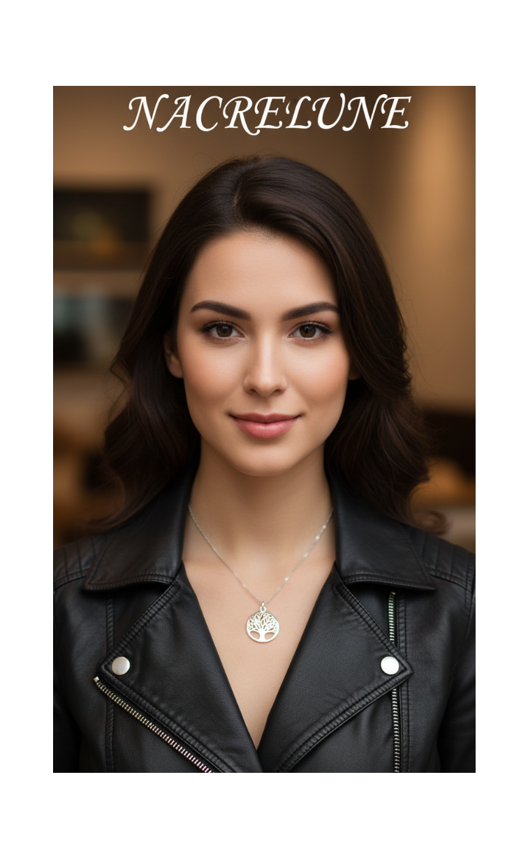 Collier Arbre de Vie en Argent Véritable | Bijou Spirituel – Nacrelune