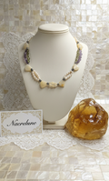 Collier Pierres Naturelles Cœurs Citrines | NACRELUNE nacrelune.com collier