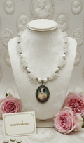 Collier Cristal de Roche & Camée | NACRELUNE nacrelune.com collier