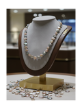 Metallic Mother-of-Pearl Disc Necklace – Nacrelune Handmade Jewelry